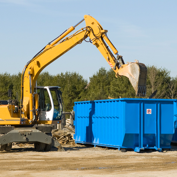 are there any restrictions on where a residential dumpster can be placed in Albertson